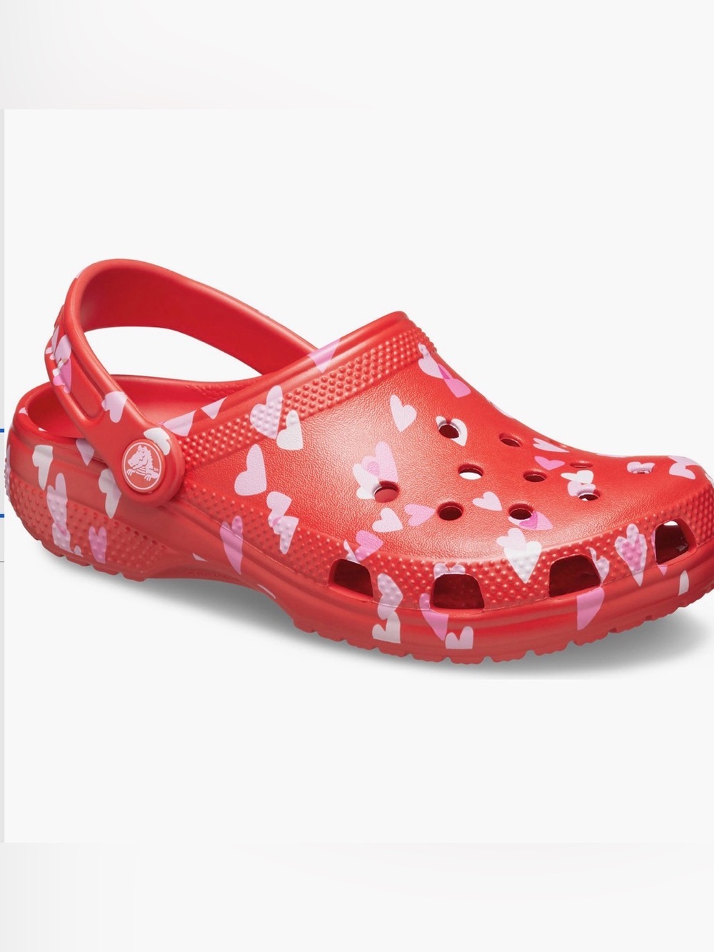 NEW…Crocs Kids Red Heart-Print Clog